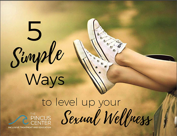 Image of sneakered feet hanging out a car window against a gold nature background, with text reading "5 Simple Ways to Level Up Your Sexual Wellness"
